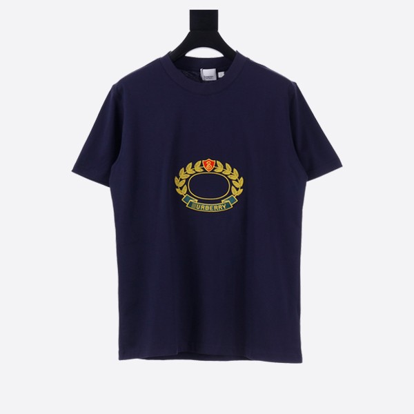 Burberry Oak Leaf Crest Print T-Shirt in Navy
