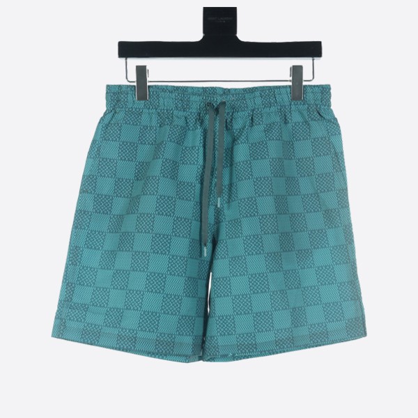 Louis Vuitton printed nylon swim shorts in teal
