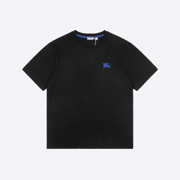 Burberry EKD Embroidered Cotton T-Shirt in Black