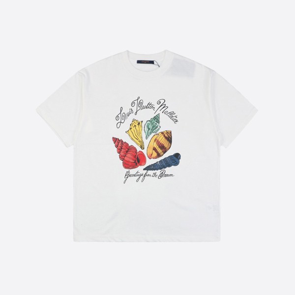 Louis Vuitton Print Short Sleeve Cotton T-Shirt