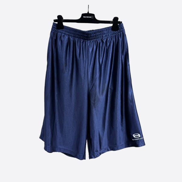 Balenciaga Unity Sport Icon Basketball Shorts in Dark Blue/White