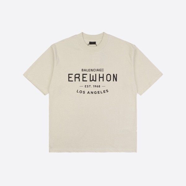 Balenciaga Erewhon® Los Angeles T-shirt, oversized, beige/black
