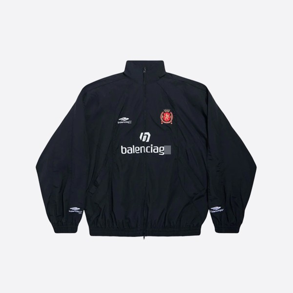 Balenciaga Paris Soccer Tracksuit Jacket in Black