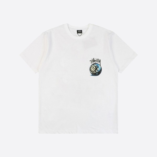 Stüssy Born x Raised 8-Ball T-Shirt, White