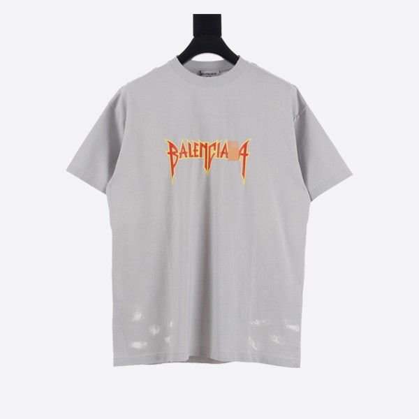 Balenciaga Metal T-shirt, oversized, grey