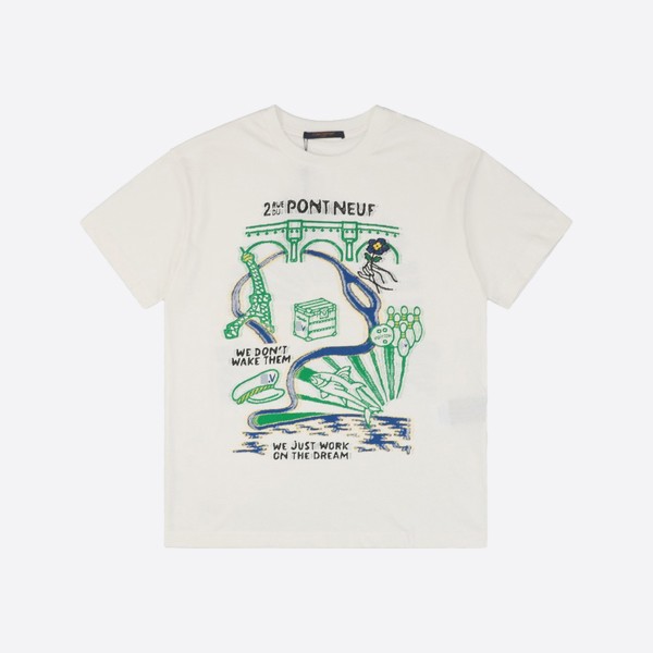 Louis Vuitton Intarsia Graphic Cotton T-Shirt