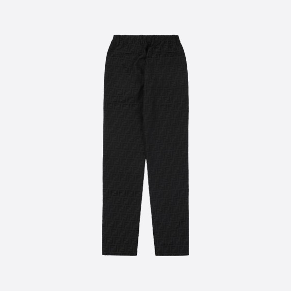 Fendi FF Jacquard Trousers in Black