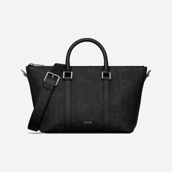Dior Weekender 25 Bag in Gravity Leather and Grained Calfskin 1ESPO322LLG_H00N