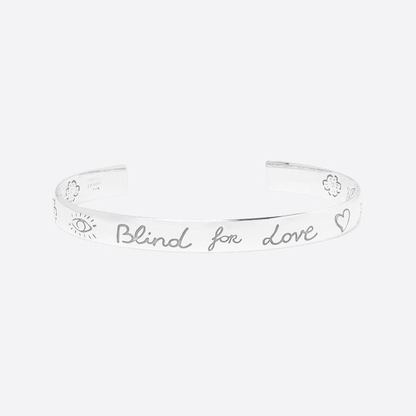 Gucci Blind for Love Bracelet, Silver, 455242 J8400 0701