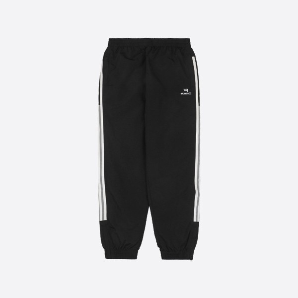 Balenciaga Sporty B Tracksuit Jogger in Black/Gray/White