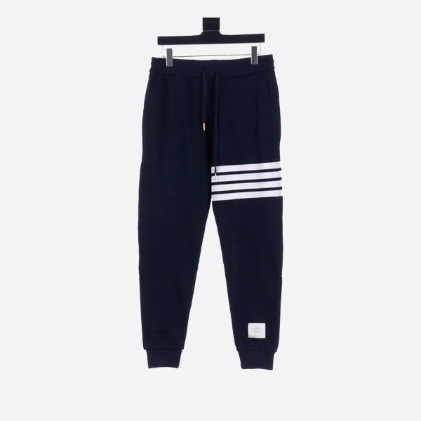 Thom Browne Classic Loopback 4-Bar Sweatpants in Navy