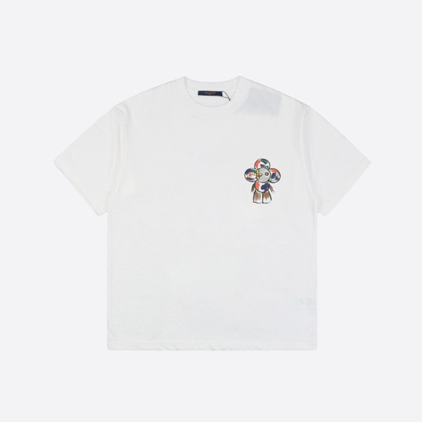 Louis Vuitton Sunflower and Dragon Print Short Sleeve Shirt