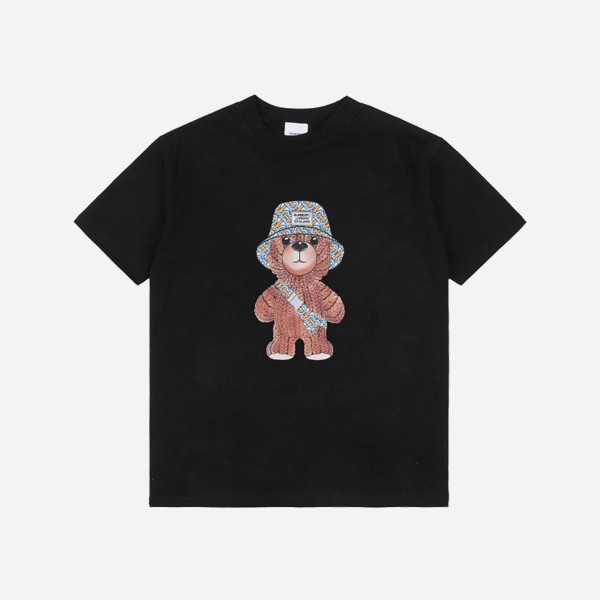 Burberry bear print short sleeve crossbody bag