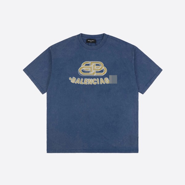 Balenciaga Graffiti 3D Double B Letter Print Short Sleeve