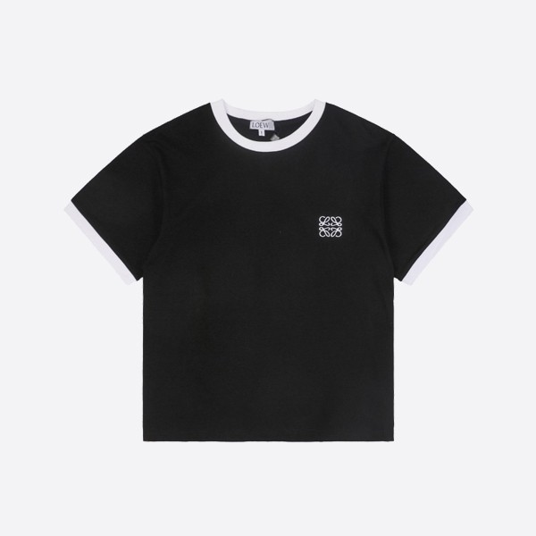 Loewe color block short sleeves with embroidered logo