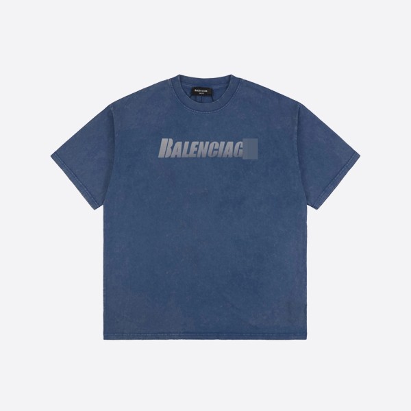Balenciaga Gradient Capital Print Short Sleeve