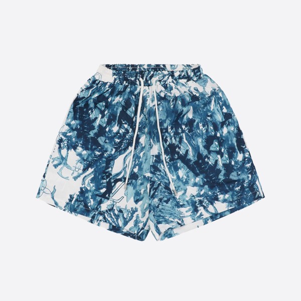 Louis Vuitton Blue Coral Seaweed Print Shorts