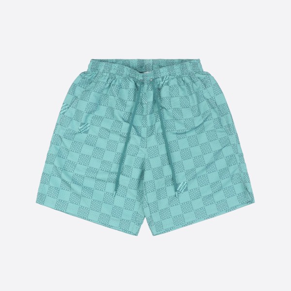 Louis Vuitton Checkerboard Classic Pattern Lettering Shorts