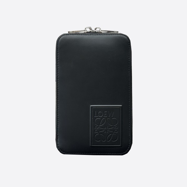 Loewe Satin Calfskin Vertical Crossbody Pouch 062373