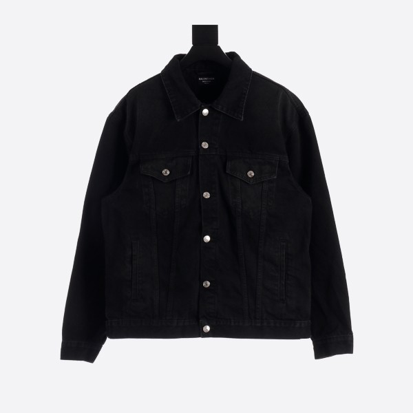 Balenciaga denim jacket with double BB print on the back