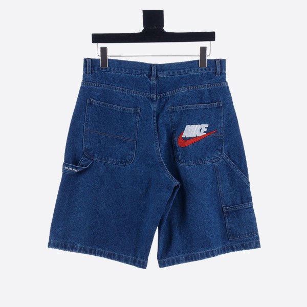 Nike x Supreme Embroidered Logo Denim Shorts