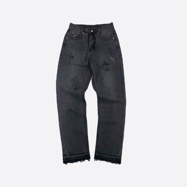 Chrome Hearts Black Cross Jeans