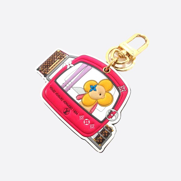 Louis Vuitton  Keychain Bag Decoration Cute Hanging Decoration Pink Sunflower Cute  Pendant Mountain Cable Car Shape Sling backpack keychain with decoration