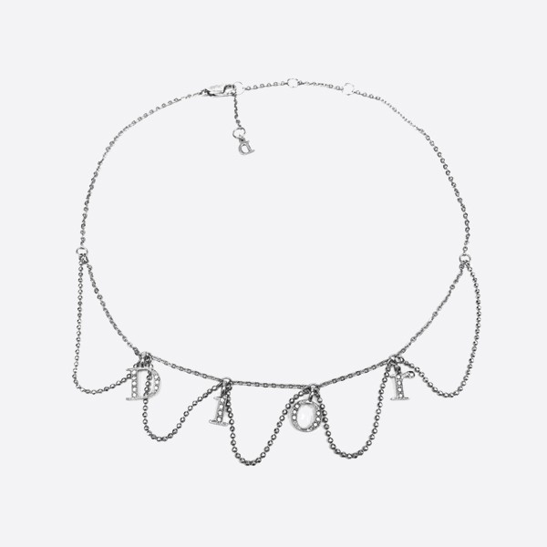 Christian Dior Jewel Spellout Necklace