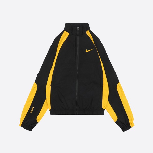 Nike Nocta Yellow and Black Colorblock Stand Collar Jacket