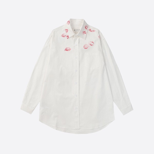 Maison Margiela Lip Print Logo Shirt