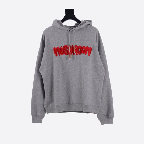 Loewe mushroom embroidered hooded sweatshirt