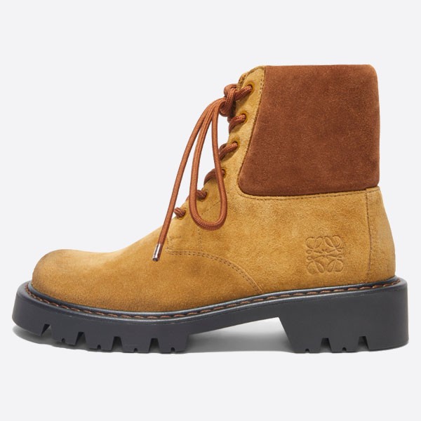 Loewe lace-up Martin boots in brown