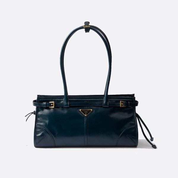 Prada Small Medium Oil Wax Leather Handbag