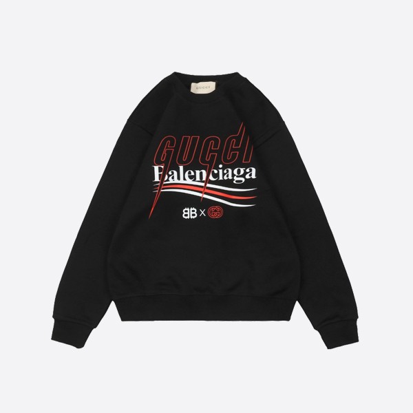 Gucci X Balenciaga  Joint Lightning Coke Crewneck Sweatshirt