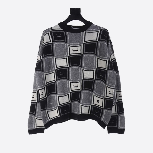 Acne Studio Square Smiley Crew Neck Sweater