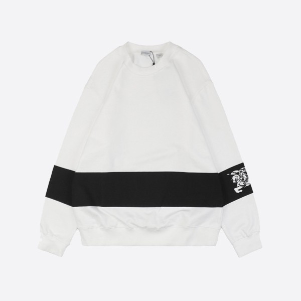 Burberry Horizontal Warhorse Print Crew Neck Sweatshirt