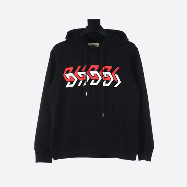 Gucci Mirror Letter Print Hooded Sweatshirt