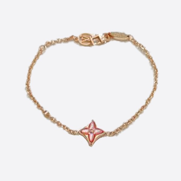 Louis Vuitton Classic Pink Mini Spike Bracelet in Gold, White, and Rose Gold