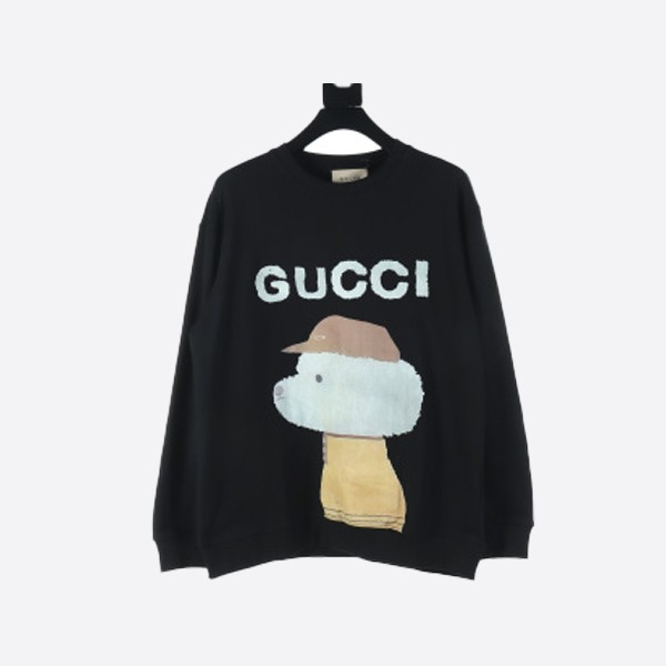 Gucci Fan Cartoon Series Print Round Neck Sweatshirt