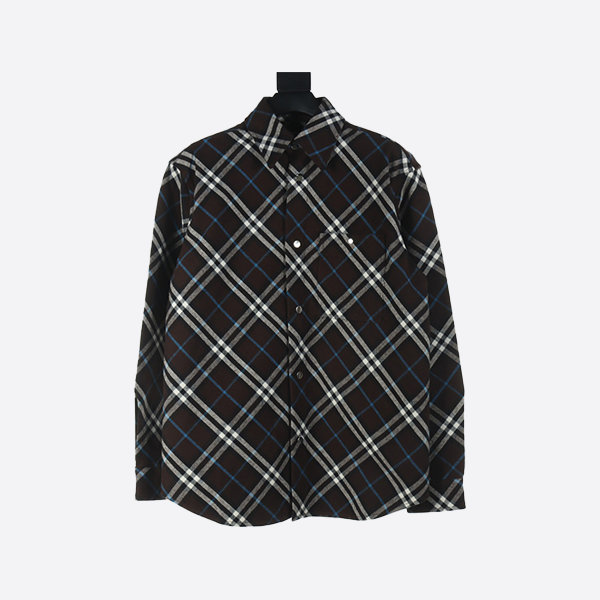 Burberry Plaid Flannel Shirt Jacket