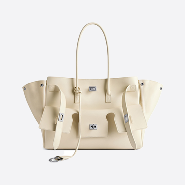 Balenciaga Bel Air Silver Medium Tote Bag