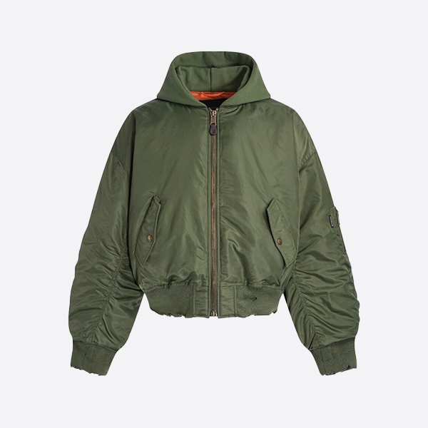 Balenciaga hooded bomber jacket