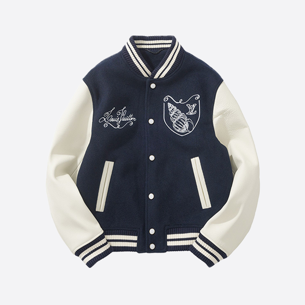 Louis Vuitton's new season Marine Baseball Jacket