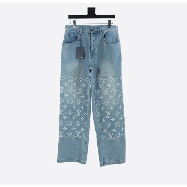Louis Vuitton 24FW Old Flower Jacquard Suit Jeans