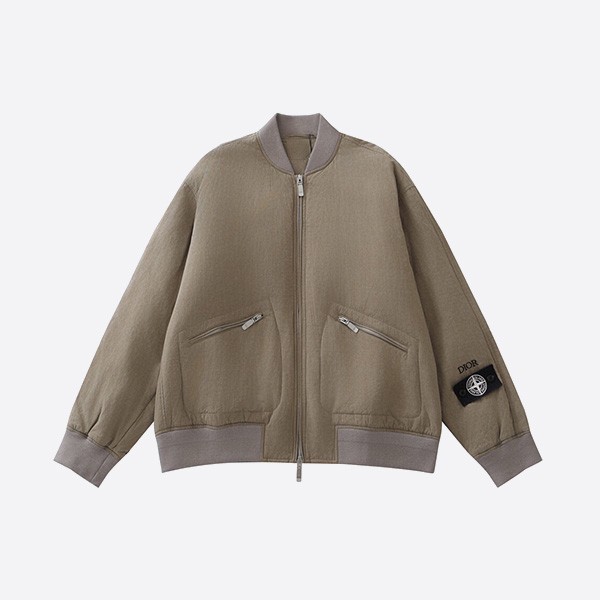 Dior x Stone Island joint cotton jacket khaki