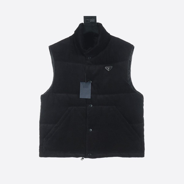 Prada Triangle Corduroy Down Jacket