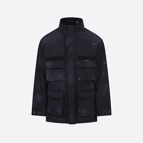 Balenciaga Ripstop Hoodie in Black