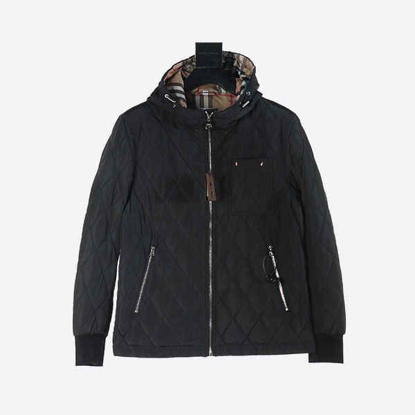 Burberry double-zip lightweight cotton hooded jacket