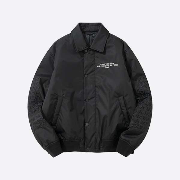 Dior Technical Twill Bomber Jacket in Black