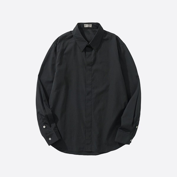 Dior Cannage Dress Shirt in Black